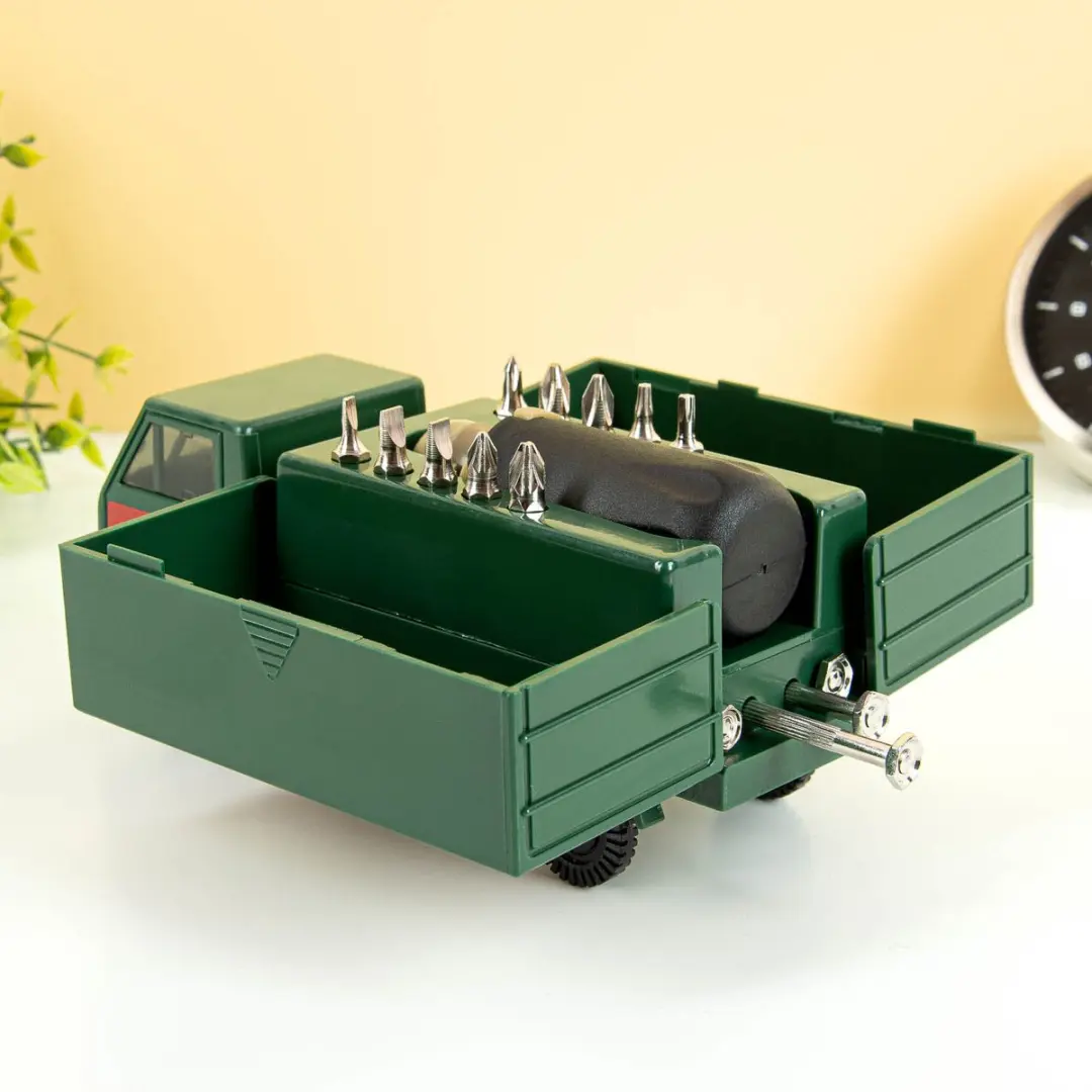 Kikkerland Geereedschapsset met 14 onderdelen - Truck toolkit - Cadeau voor man - afbeelding 3 van 6