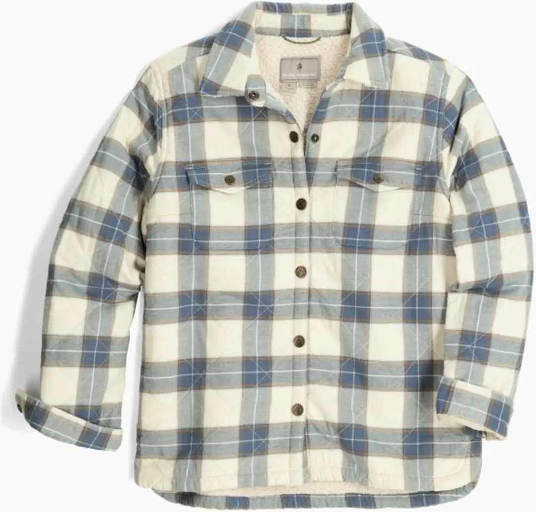 Royal Robbins Snowcap Lined Flannel L/S Shirt Dames Chalk Runyon Pld L