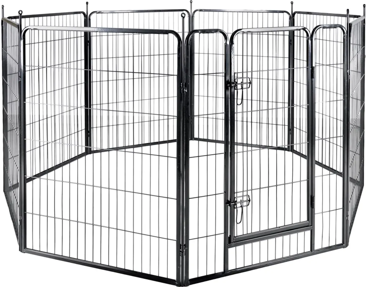 Flamingo Puppyren ZECTA - 205x196x80cm Zwart - afbeelding 6 van 6