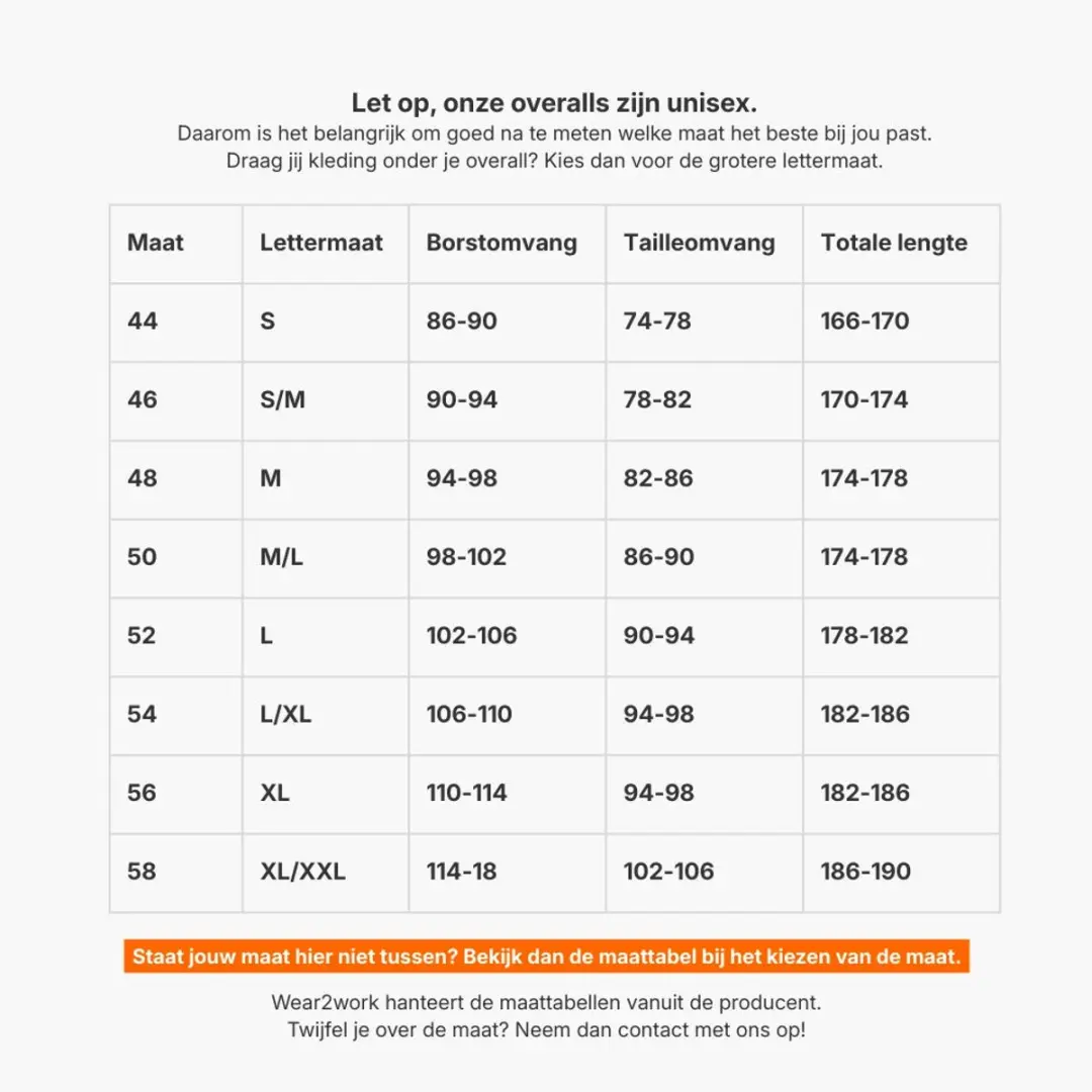 Top Rock OVPK6535-007 Overall Geel 56 - afbeelding 2 van 5