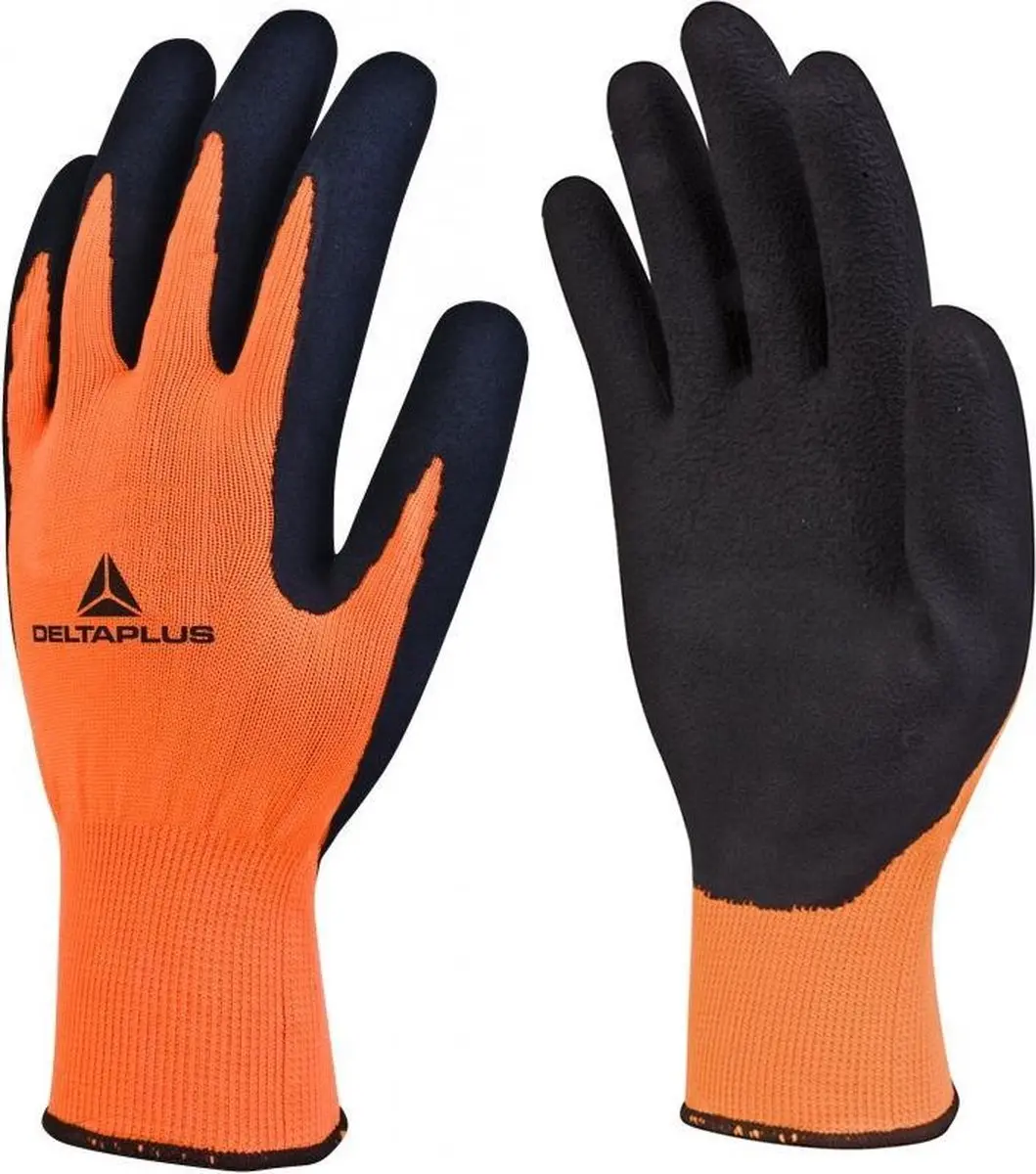 Delta Plus VV733 Werkhandschoen Oranje/Zwart M10 - afbeelding 2 van 2
