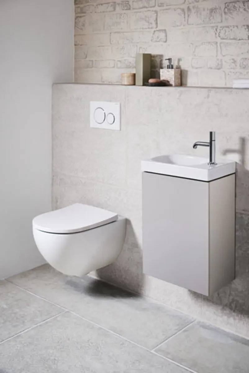 Geberit Acanto fontein 40cm rechts wit - afbeelding 4 van 6