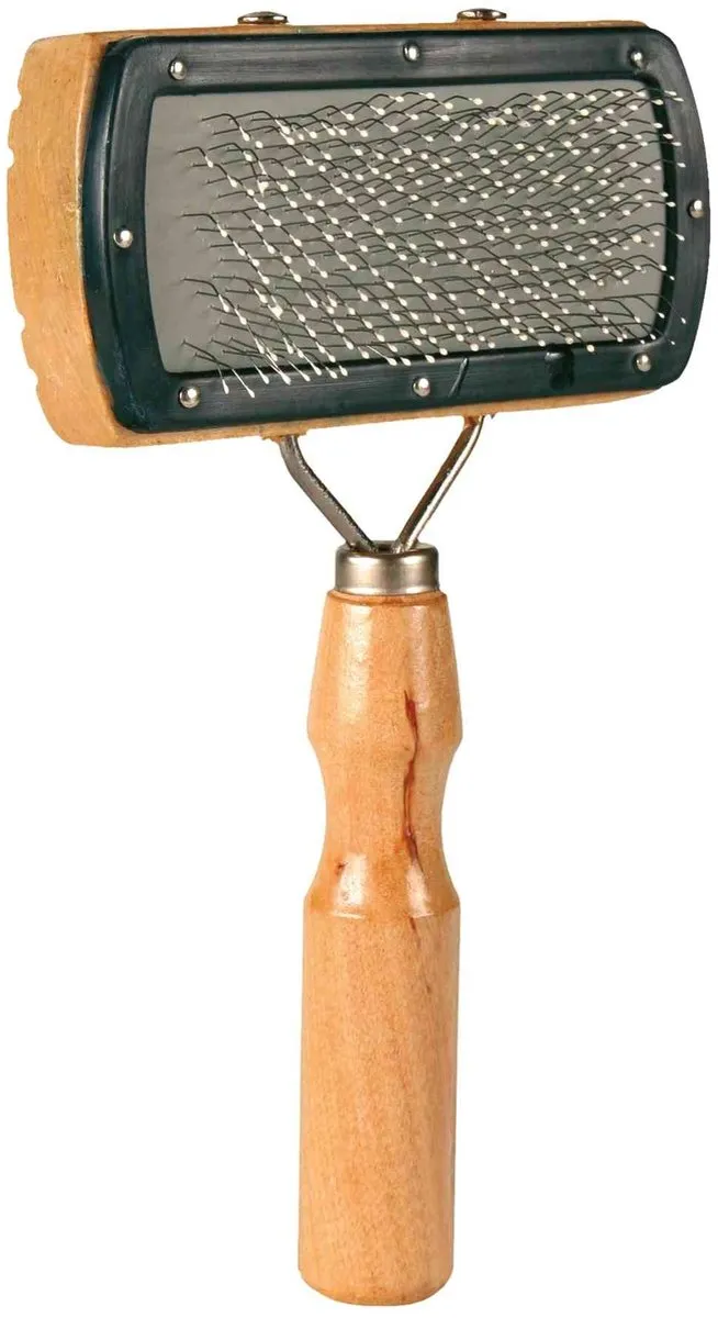 Trixie Borstel met metalen pinnen - 10x18cm - afbeelding 2 van 2