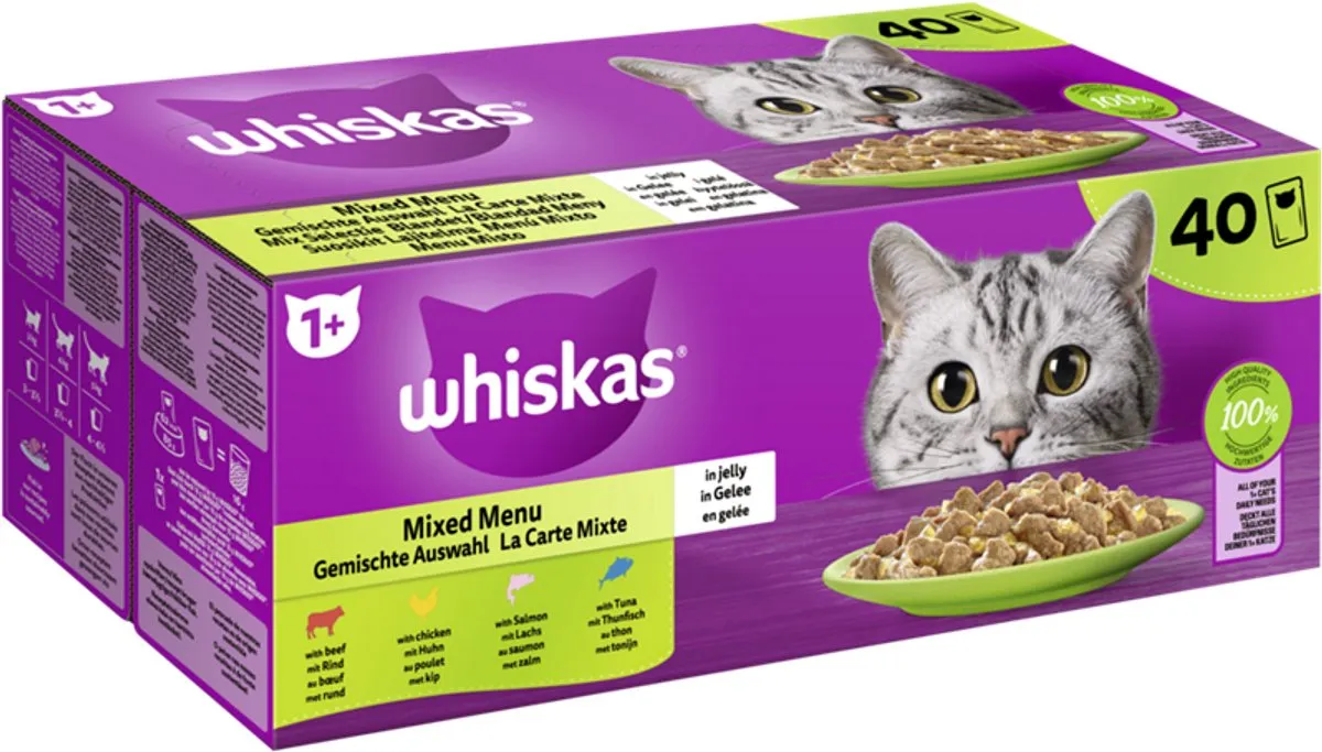 Whiskas Mixed Menu Nat Kattenvoer
