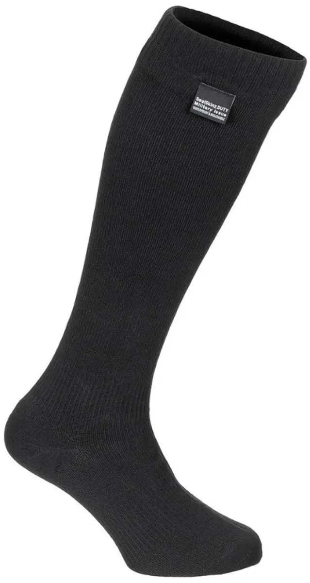 Sealskinz Duty waterdichte legersokken hoog, zwart