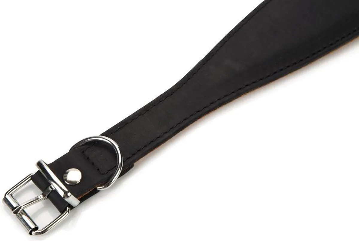 Beeztees Rondo Windhond Hondenhalsband - 34,5-40 cm x 50 mm - Zwart