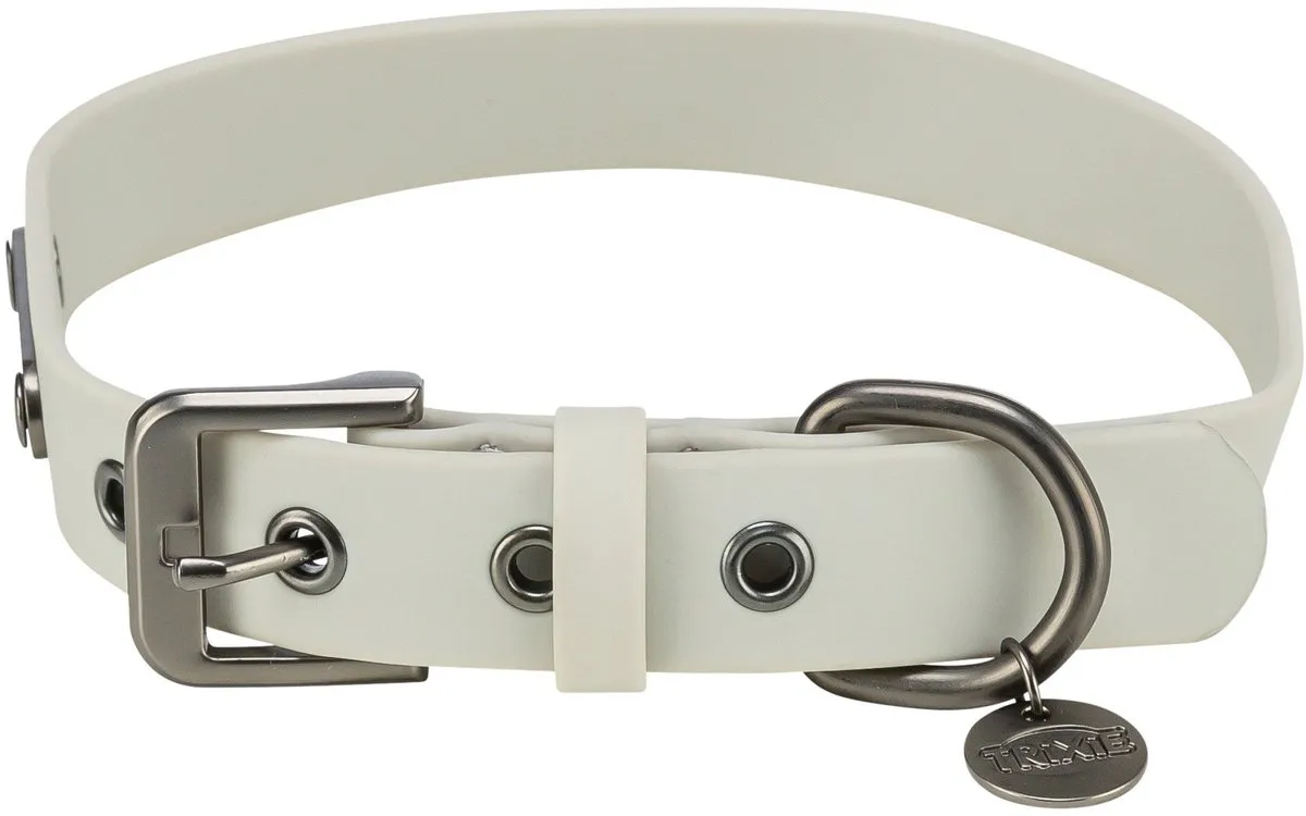 Trixie Halsband CityStyle PVC Lichtgrijs 25-32cm