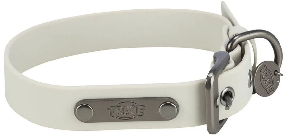 Trixie Halsband CityStyle PVC Lichtgrijs 25-32cm - afbeelding 2 van 5