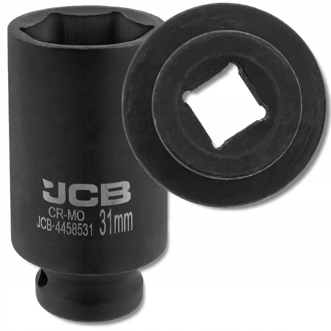 JCB 31mm Diepe 1/2" Cr-Mo Dop voor Slagmoeren