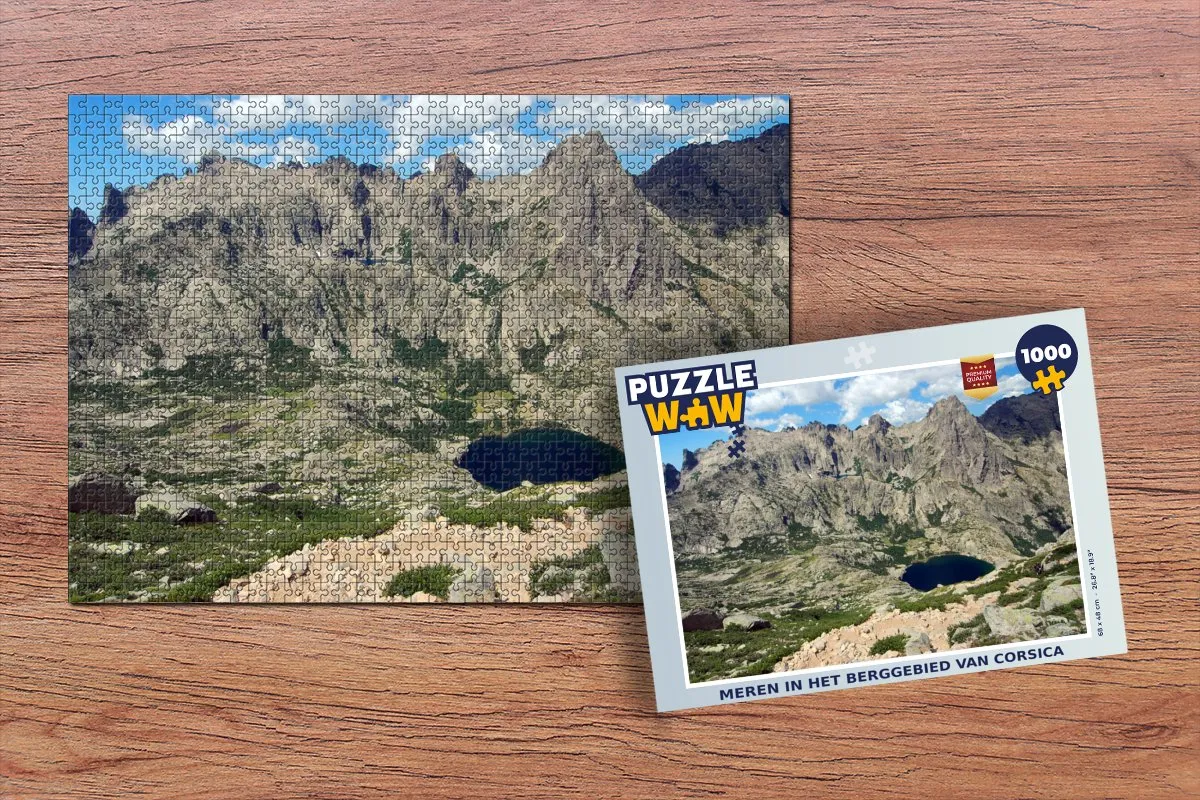 PuzzleWow Legpuzzel Meren Corsica 1000 Stuks