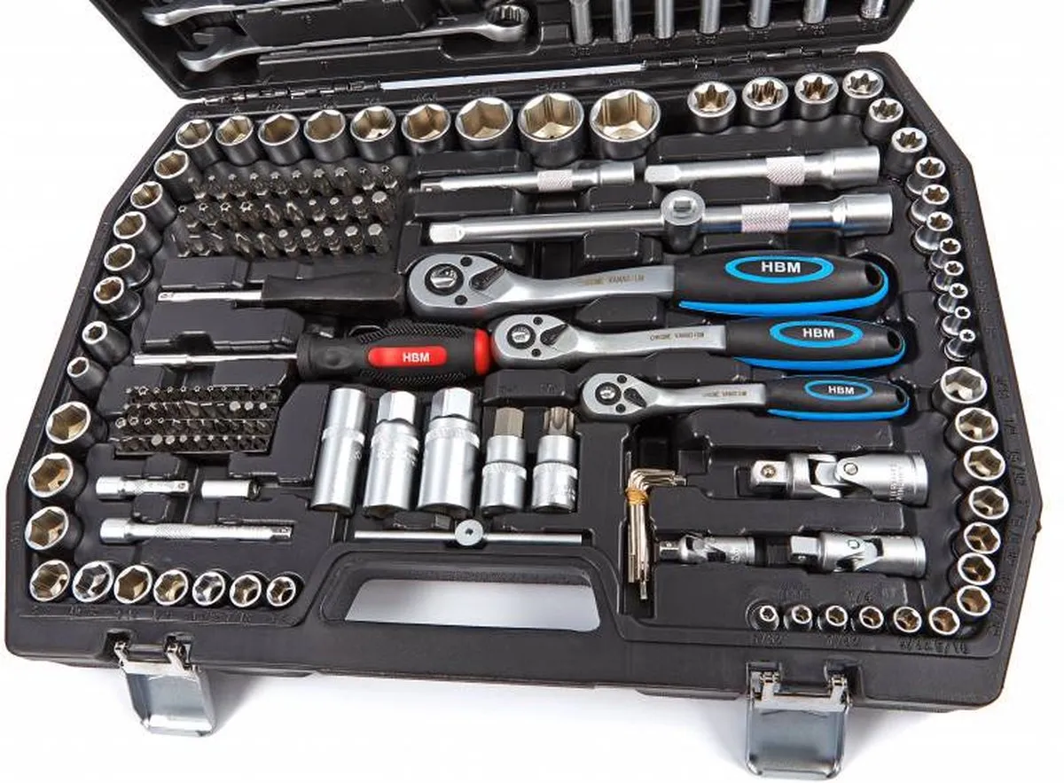 HBM 216 Delige Professionele Doppenset INCH Maten