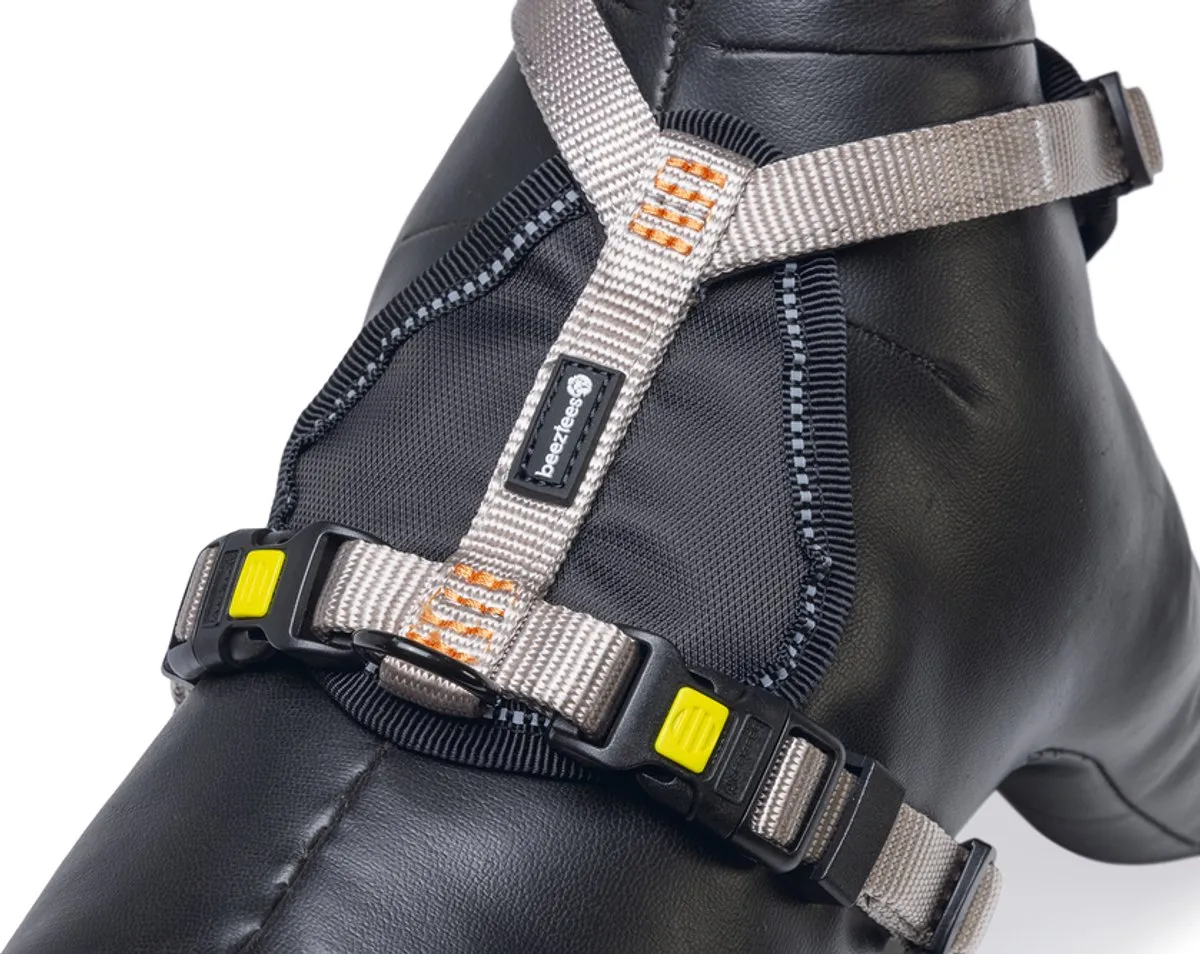 Beeztees Parinca Premium Y-Tuig - Nylon - Lichtgrijs - 37-40cm - afbeelding 6 van 6