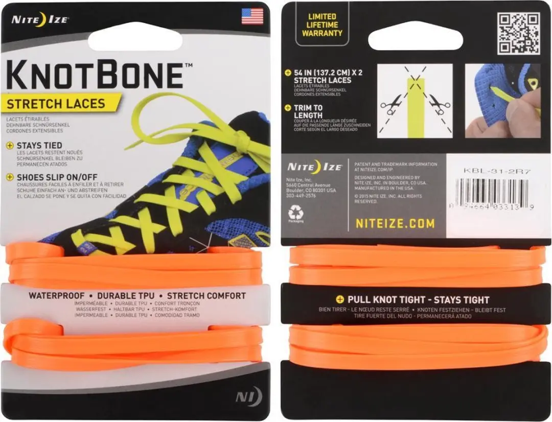 Nite Ize - Knotbone - Stretch laces - Oranje