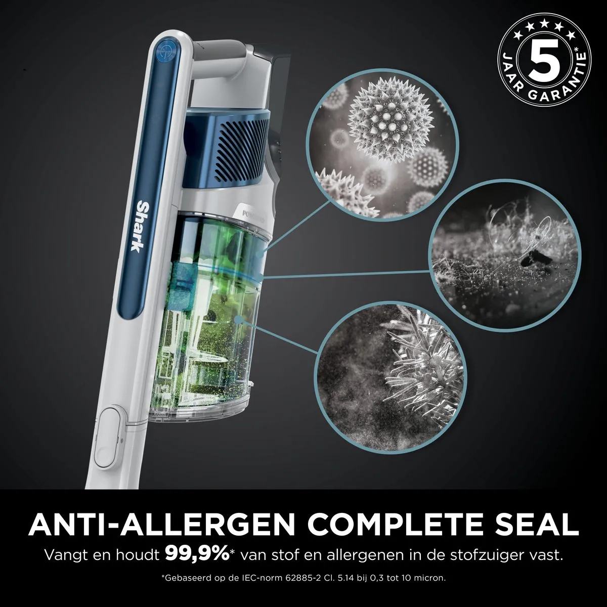 Shark PowerPRO Draadloze Steelstofzuiger - IZ380EU