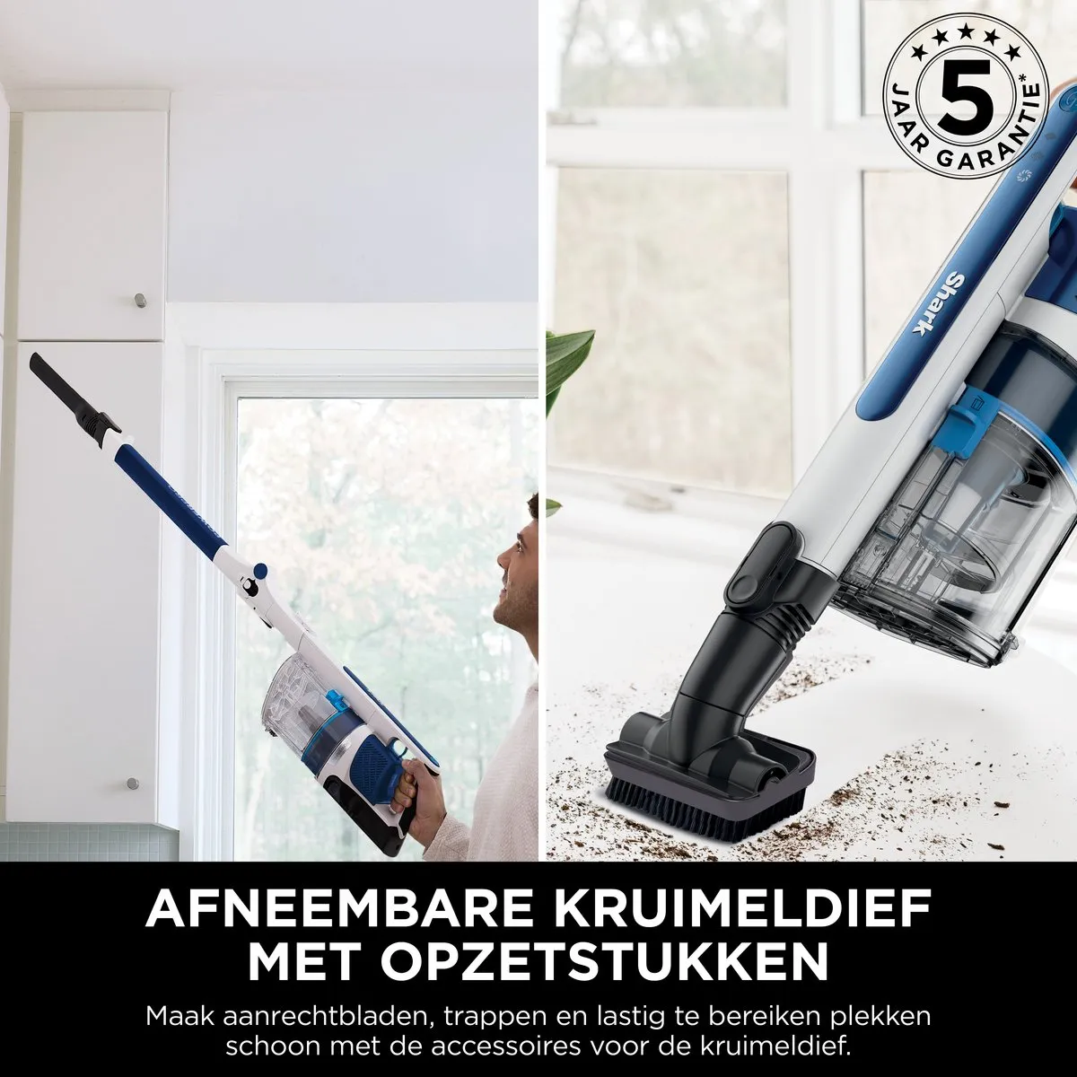 Shark PowerPRO Draadloze Steelstofzuiger - IZ380EU