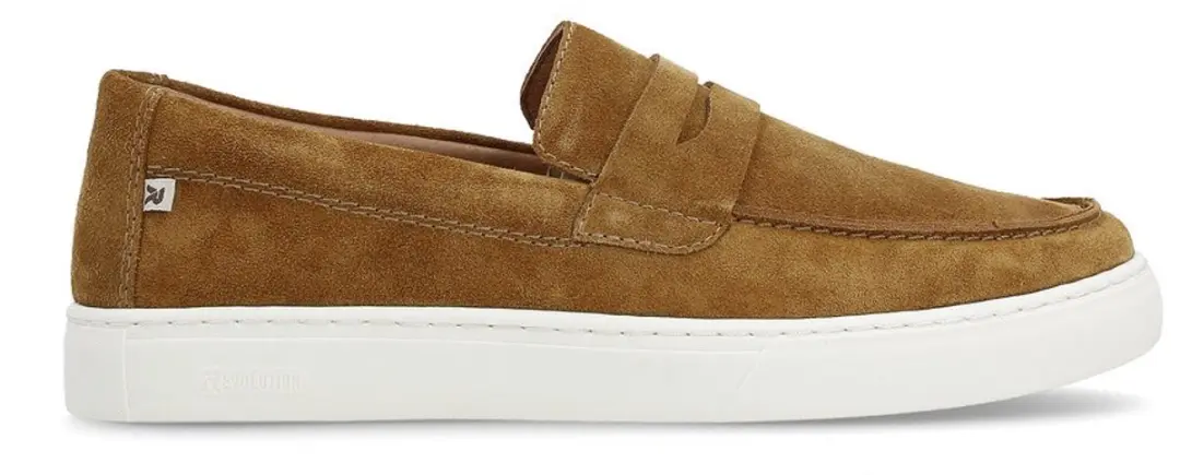 Rieker U0703-22 leren instappers loafers maat 40 bruin uitneembare zool