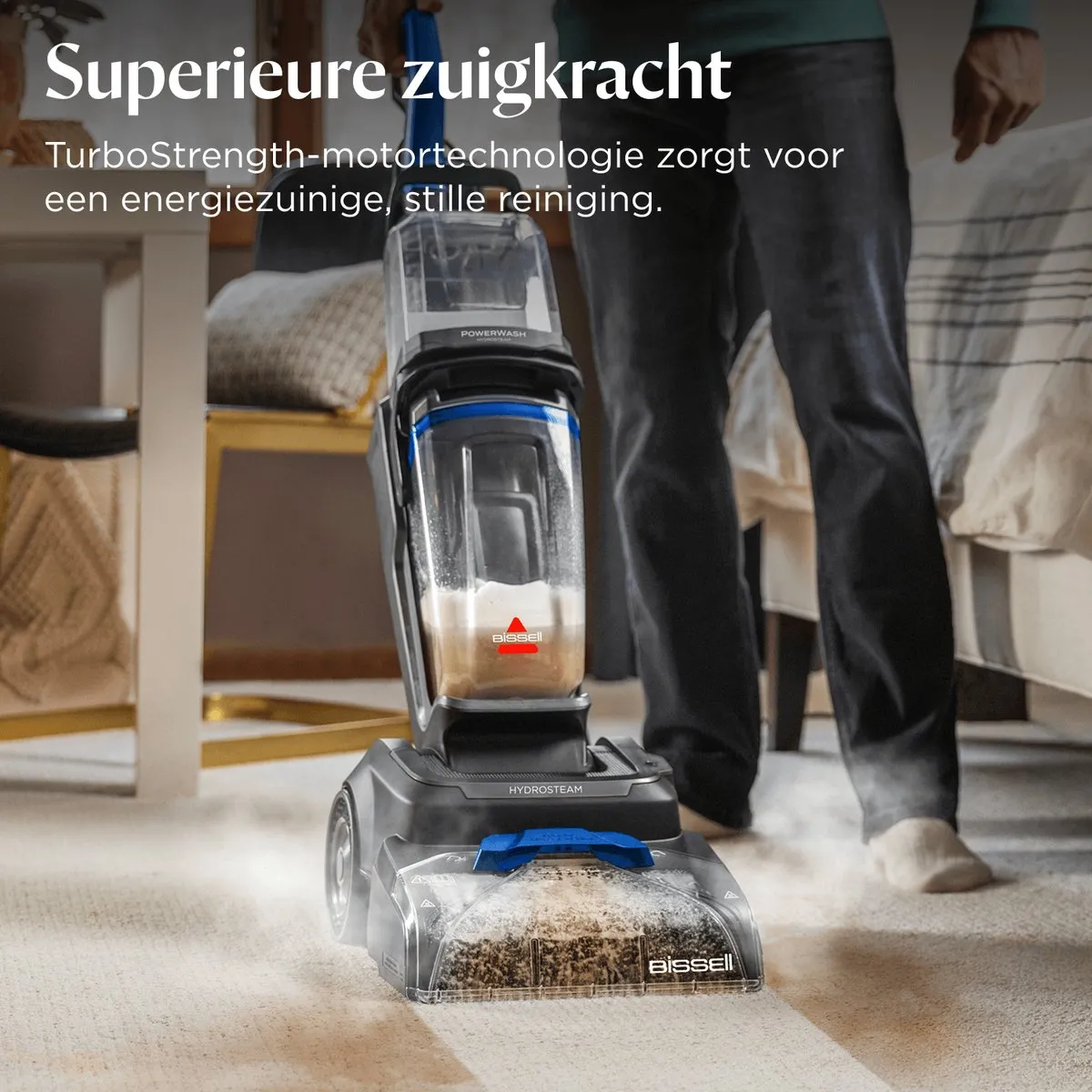 BISSELL PowerWash HydroSteam 4199N Tapijtreiniger - 1400W - 3,78L
