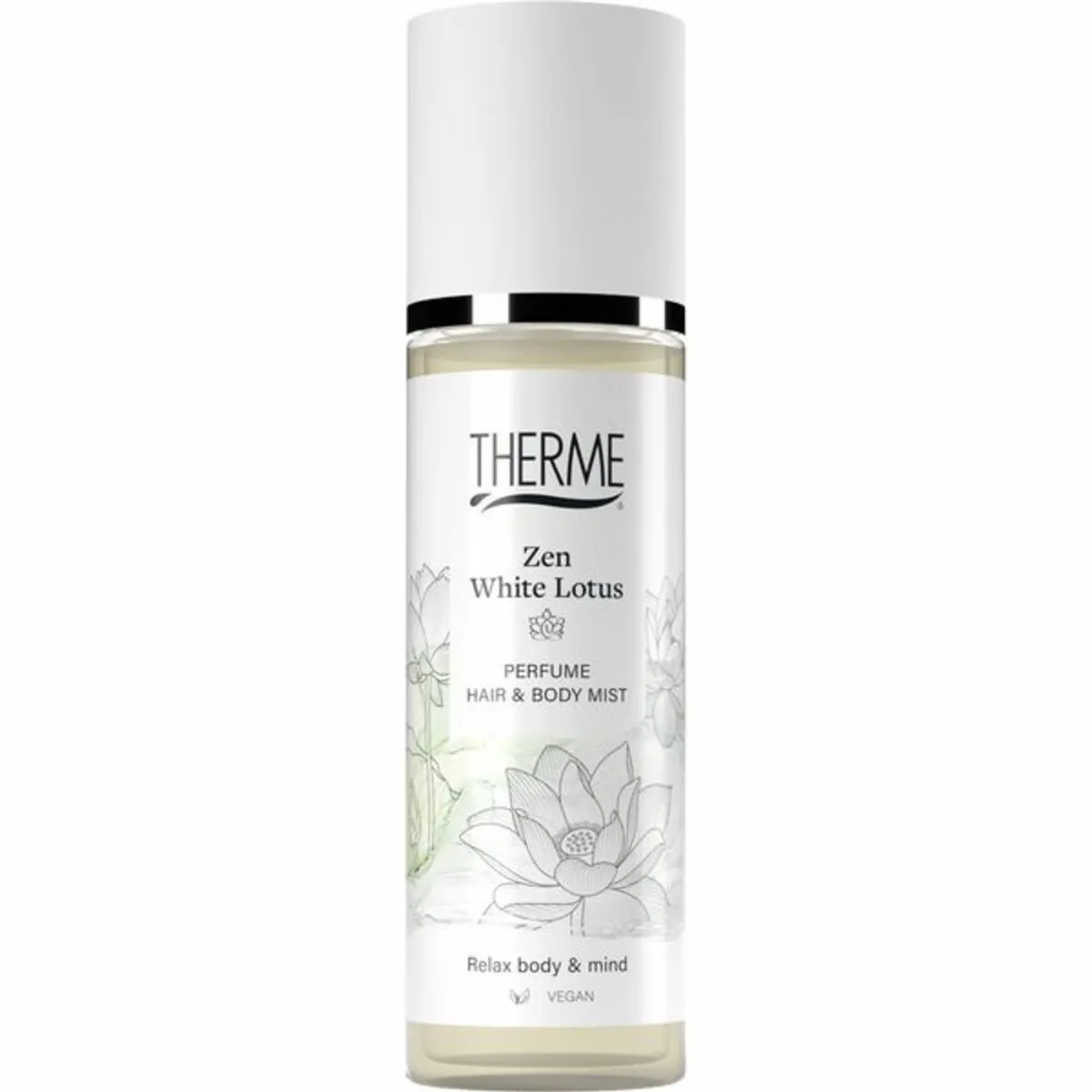 Therme - Zen White Lotus - Parfum Haar- & Lichaamsmist - Verfrissend - Verzorgend - 200ml - Voordeelverpakking - 2 stuks - Geur mist - Body mist