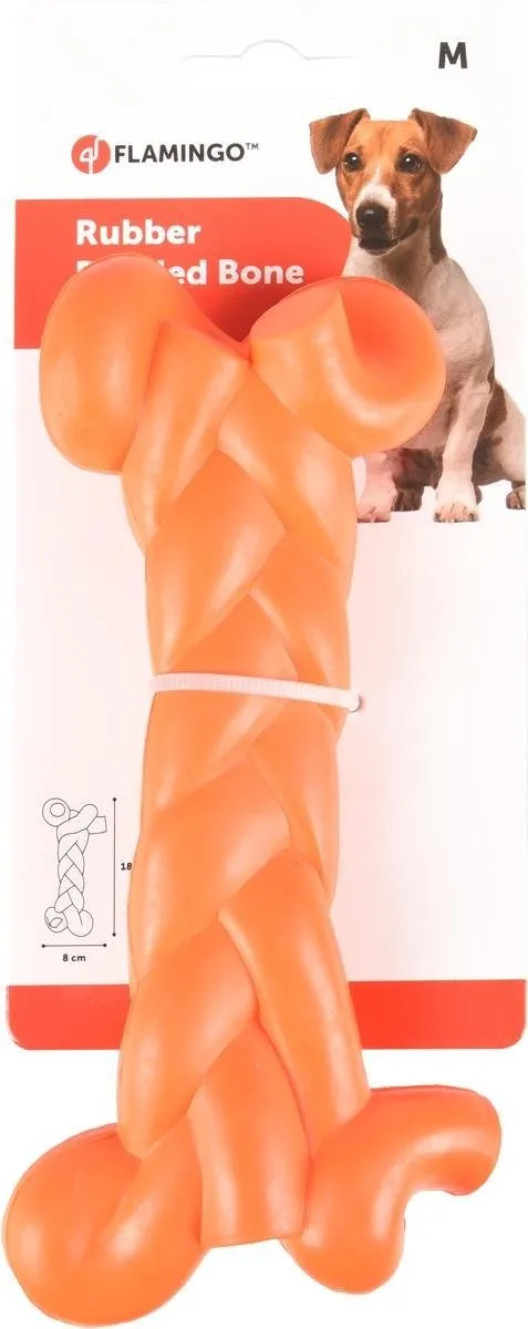 Flamingo Flexo Been Hondenspeelgoed - Oranje