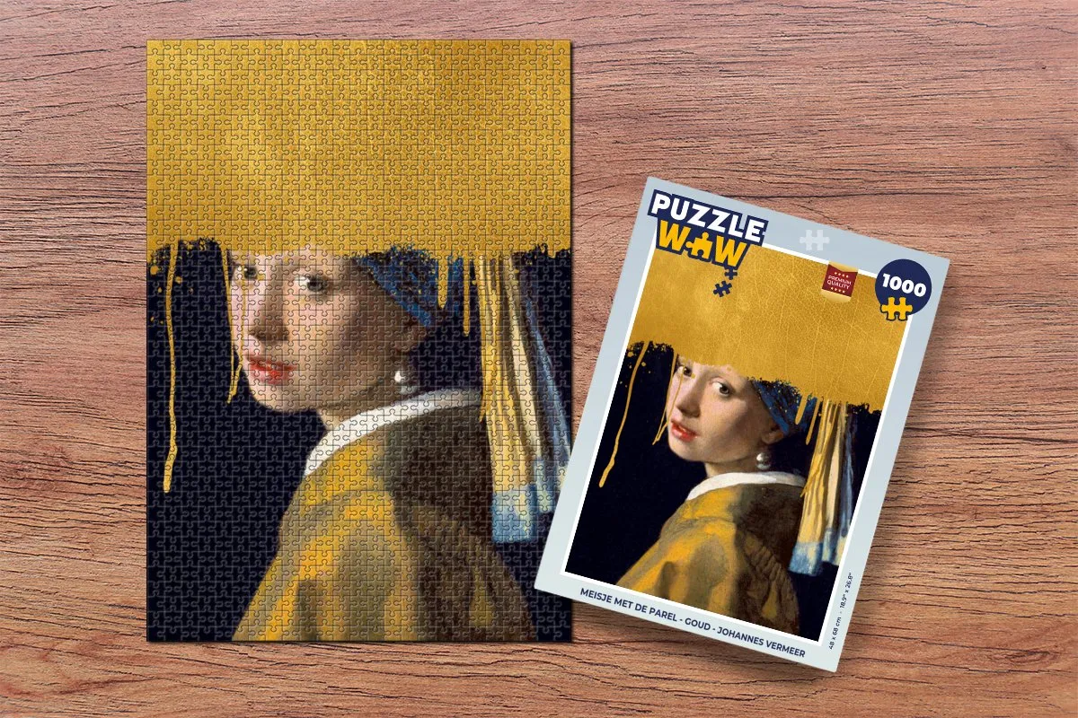 PuzzleWow Meisje met de Parel Legpuzzel 1000 Stuks - Multicolor