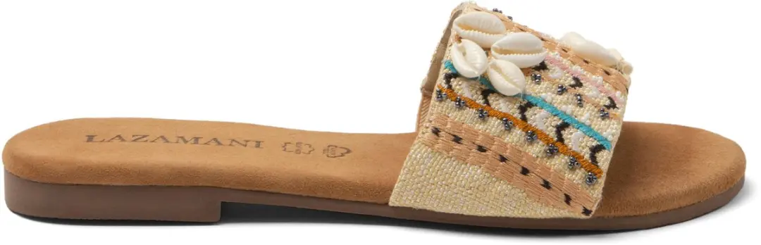 Britta Dames Slippers Textiel Beige