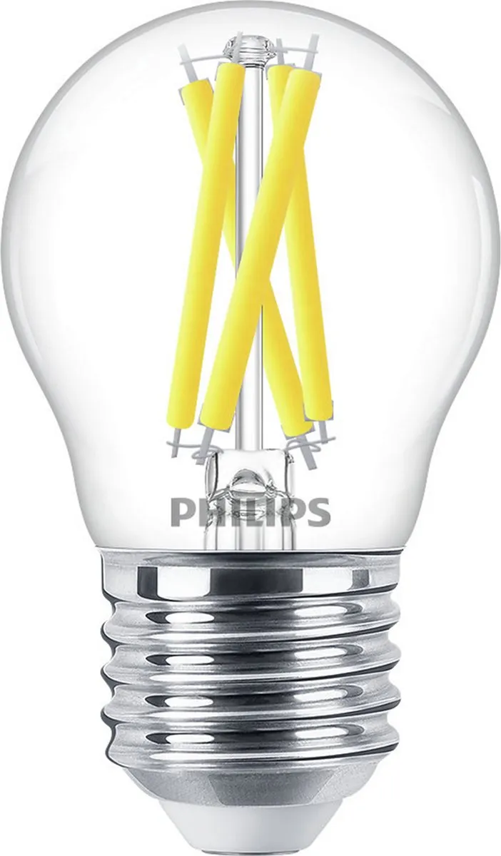 Philips LED Kogellamp Transparant 40W E27 - Warmwit