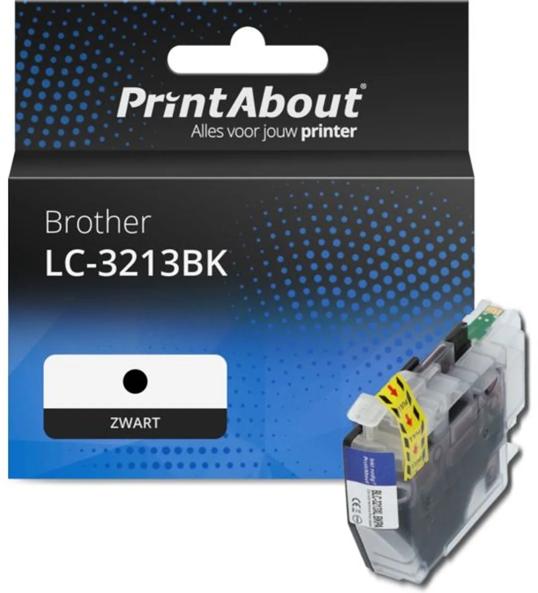 PrintAbout LC-3213BK Inktcartridge - Zwart - 590 pagina's