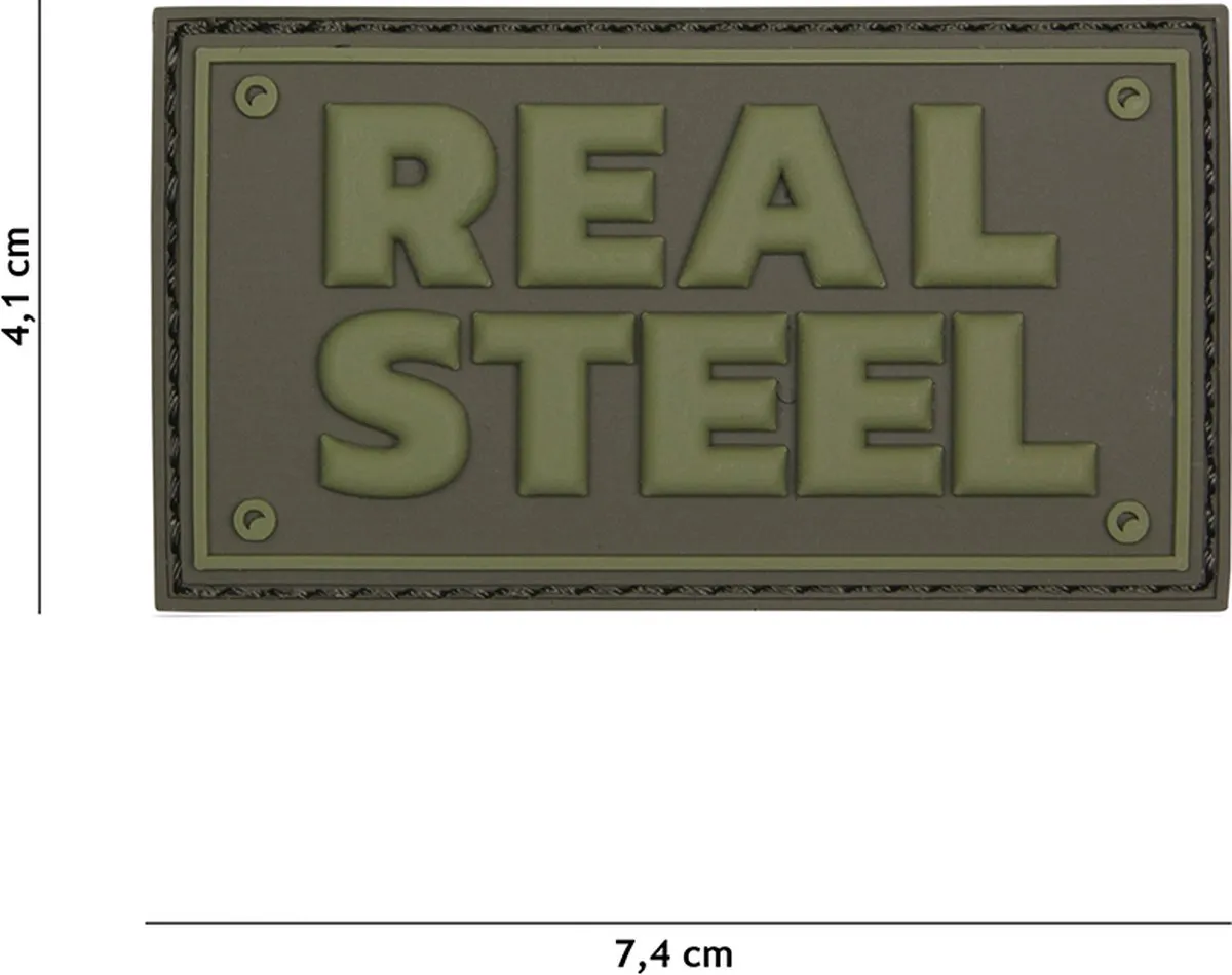 101 Inc Embleem 3D PVC Real Steel Groen 16047