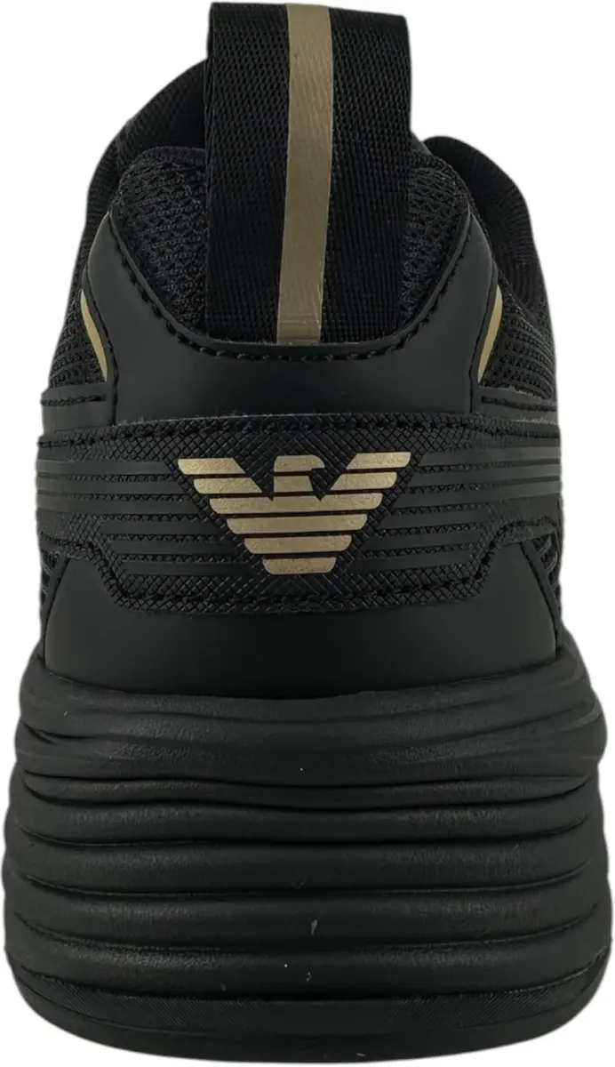 Giorgio Armani EA7 Evolution Logo Schoenen - Triple Black/Gold - afbeelding 5 van 6