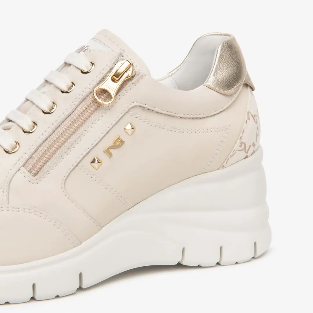 Sneaker Nerogiardini Velvet 1039 T.Giove Beige/Noccio Etoile Miele Eva