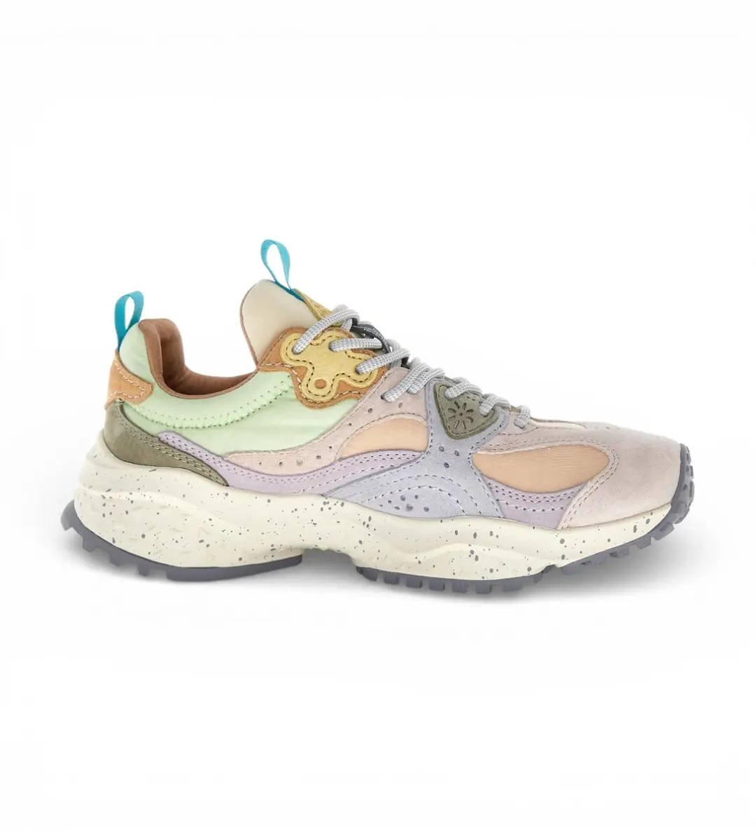 Flower Mountain Veelkleurige Wave Leren Sneakers