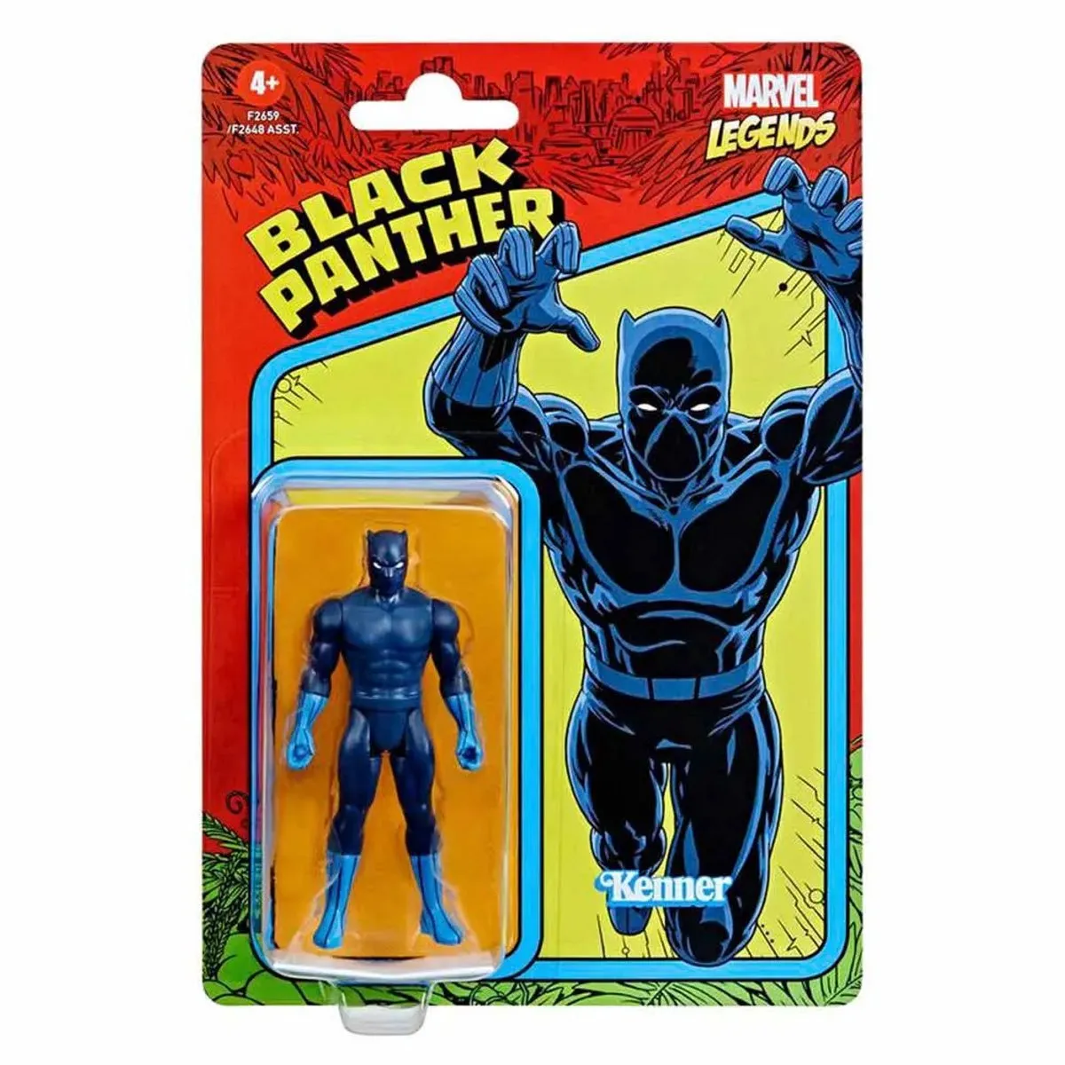 Marvel Legends Black Panther Actiefiguur 10cm F26595X0 - Multicolours