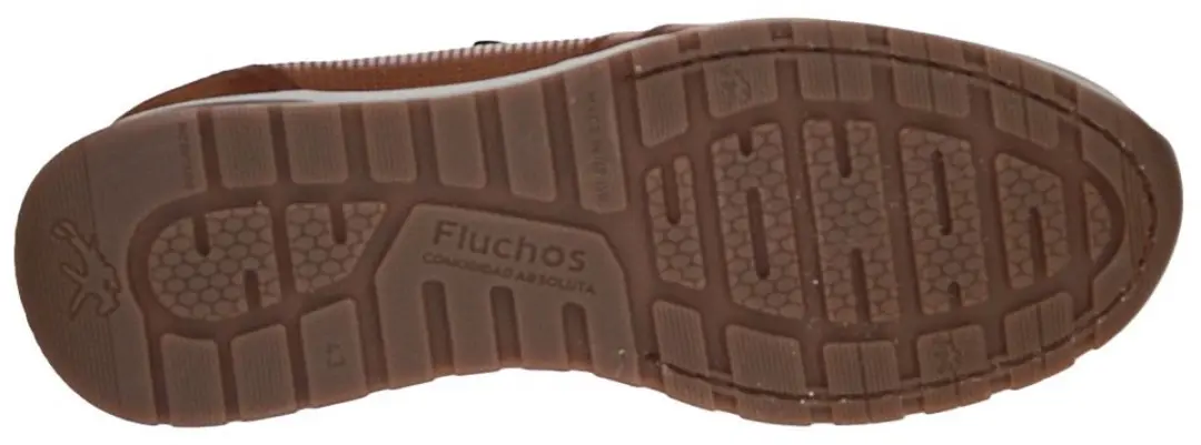 Fluchos -Heren - cognac/caramel - sneakers - maat 45 - afbeelding 4 van 6