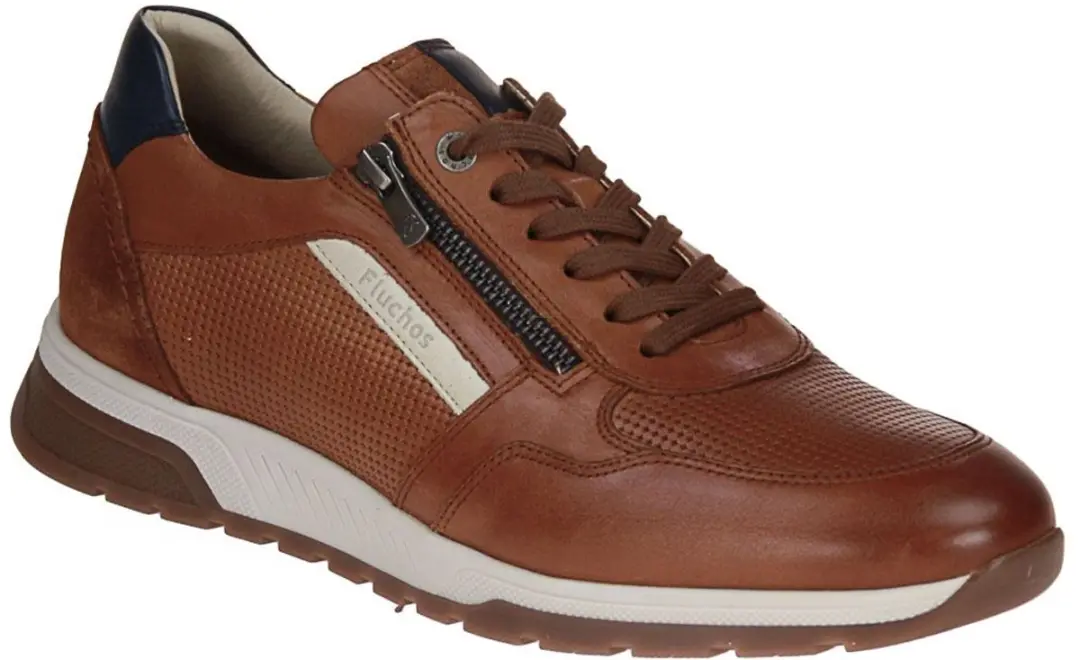 Fluchos -Heren - cognac/caramel - sneakers - maat 45 - afbeelding 6 van 6