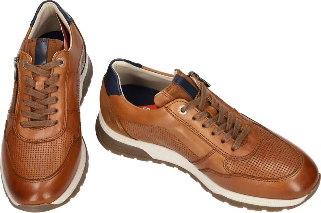 Fluchos -Heren - cognac/caramel - sneakers - maat 45 - afbeelding 3 van 6