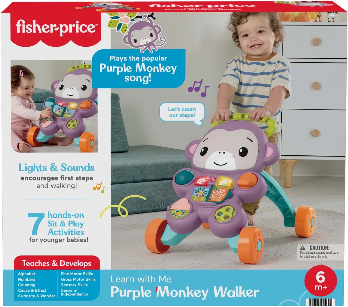 Fisher Price Mijn Paarse Apenloper JGW90