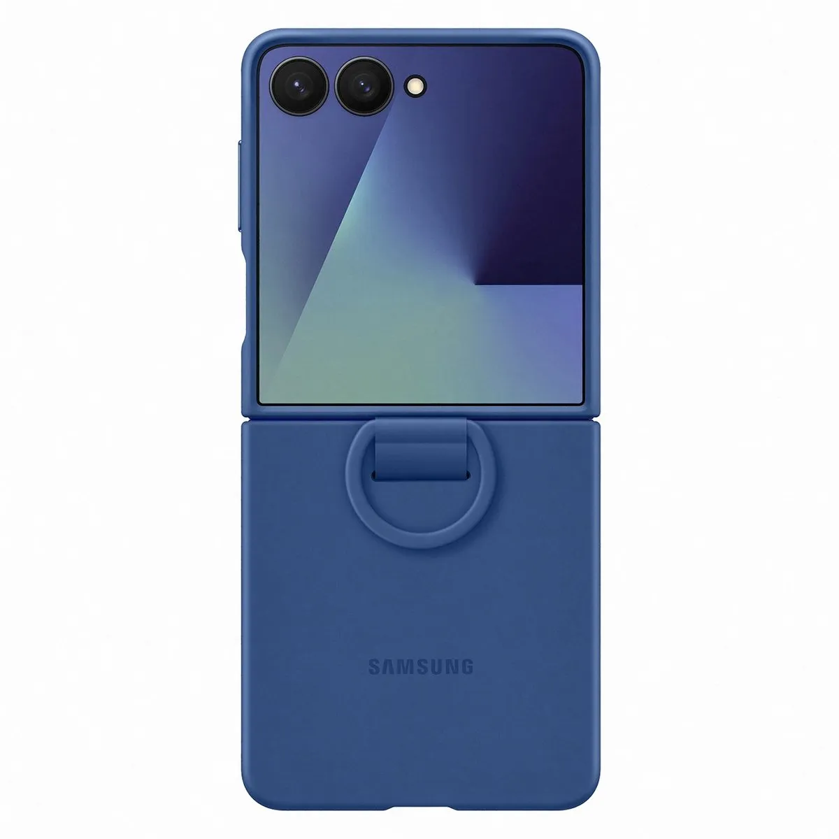 Samsung Galaxy Z Flip 7 Ring Case - Blauw