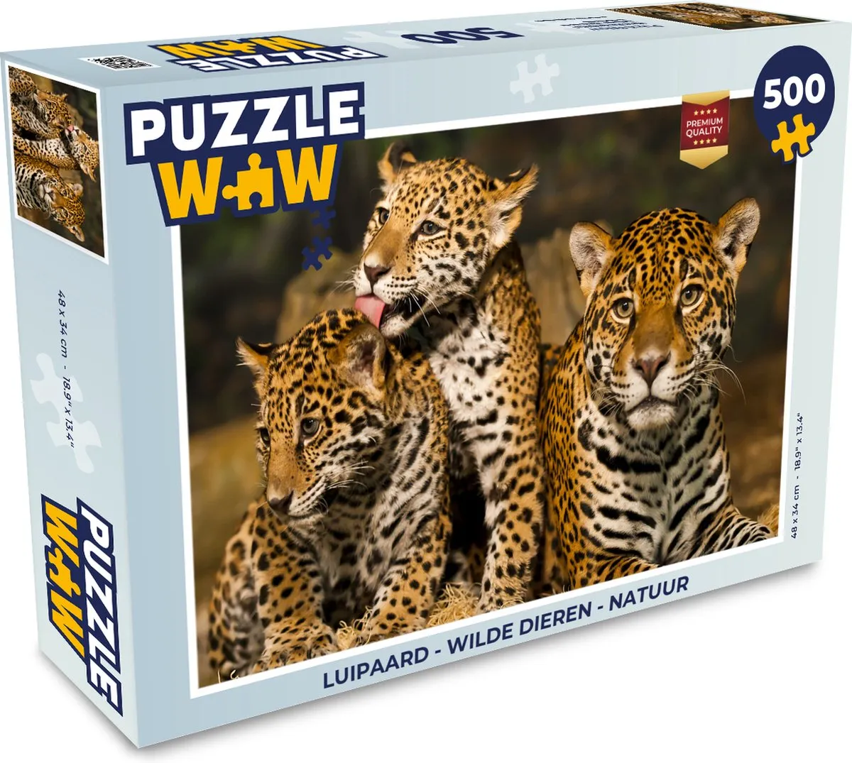 PuzzleWow Luipaard Natuur Legpuzzel 500 Stuks