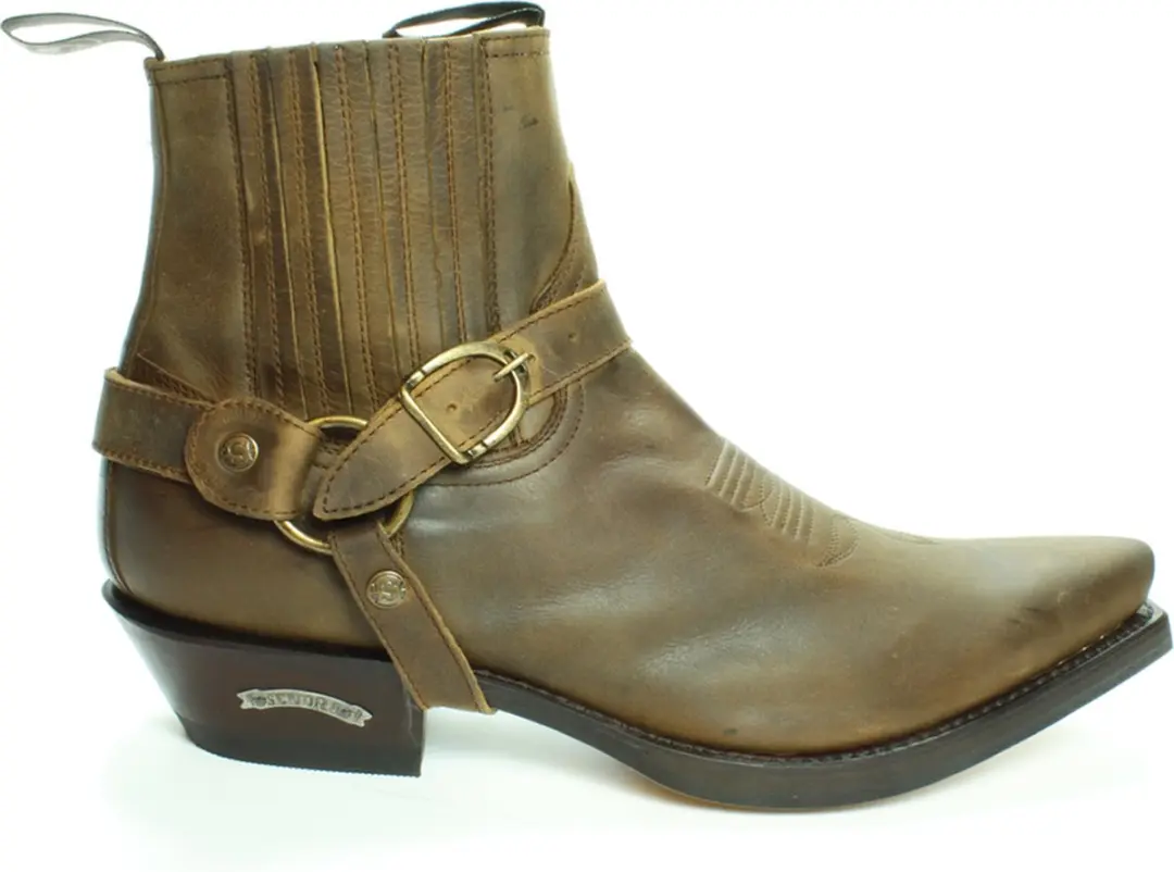 Sendra Boots 4674 Hilux Bruin Cowboy Western Korte Laarzen Heren Enkellaars Spit
