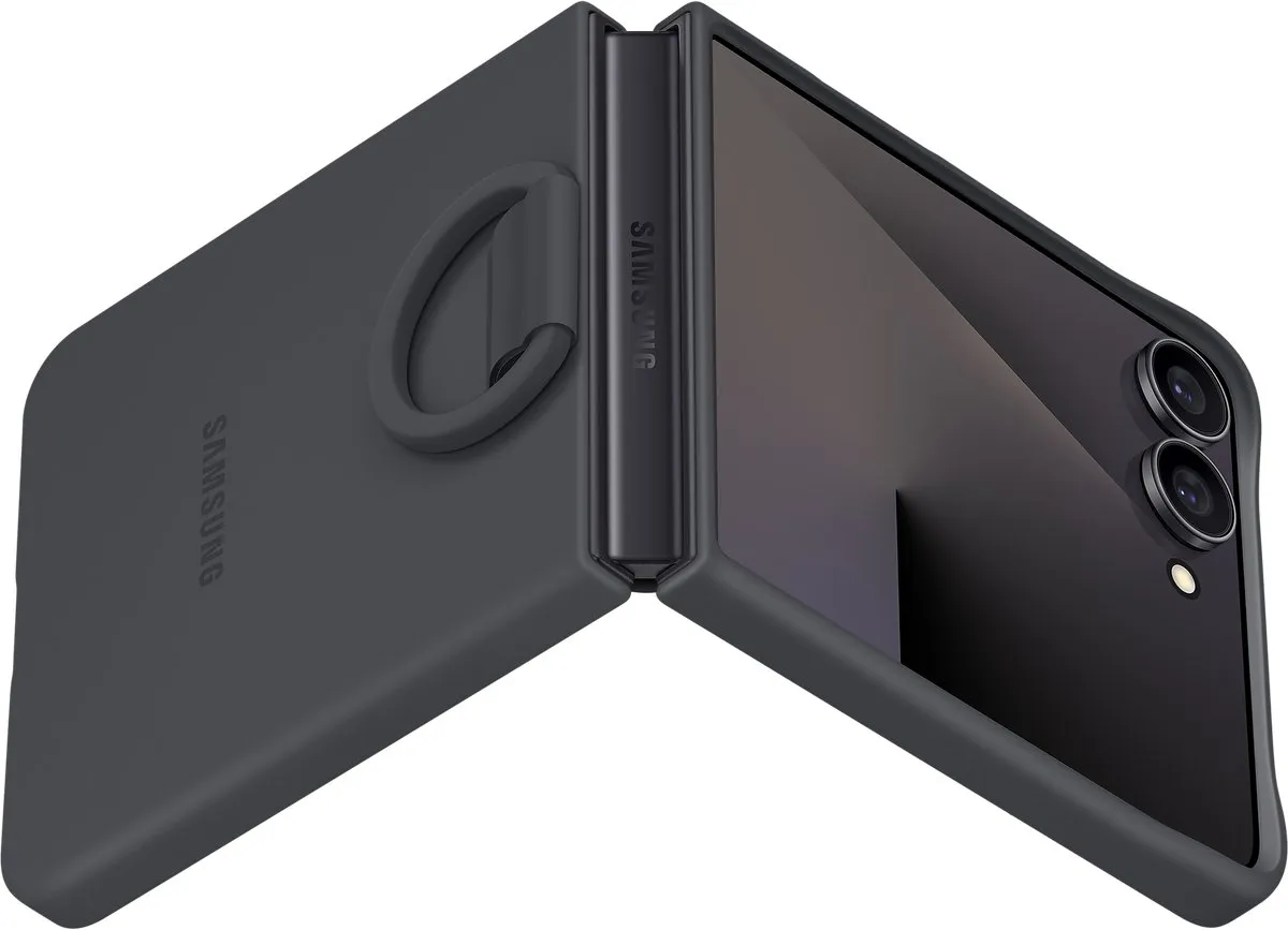 Samsung Galaxy Z Flip 7 Ring Case - Zwart