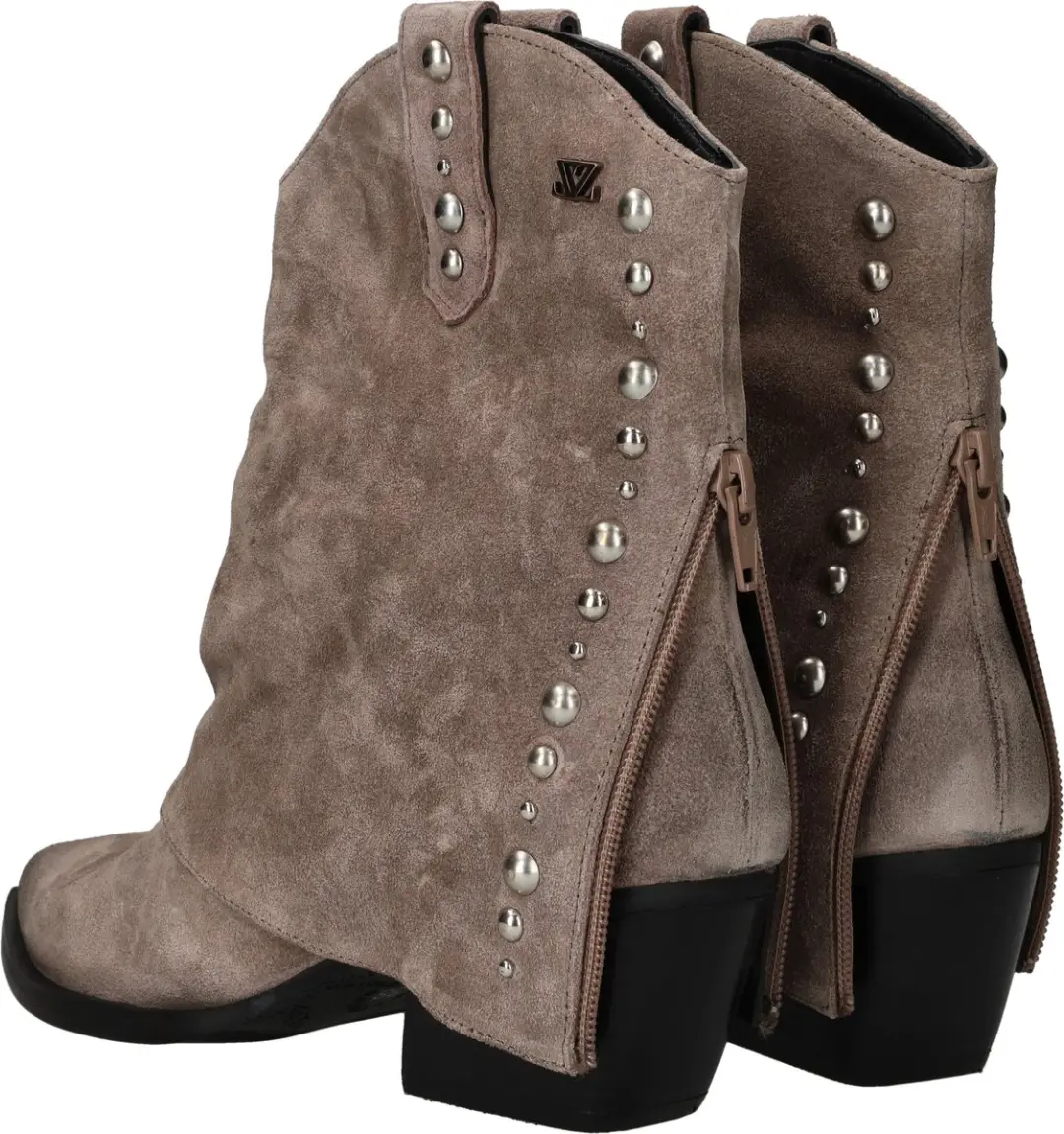 Lazamani Yara Dames Enkellaarzen Suede Fango - Maat 37 - afbeelding 5 van 6