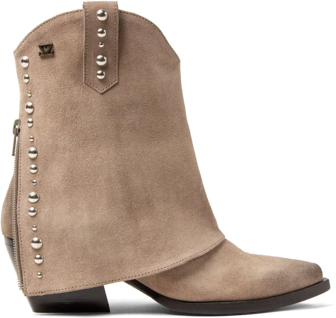Lazamani Yara Dames Enkellaarzen Suede Fango - Maat 37 - afbeelding 6 van 6