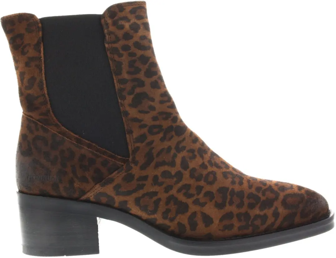 Dames Enkellaars Piedi Nudi Zofia 03.06 Leopardo Bruin