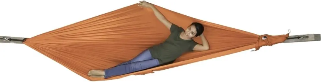 Ticket To The Moon - Hangmat - licht gewicht - outdoor- Compact - Hammock Orange - afbeelding 2 van 5