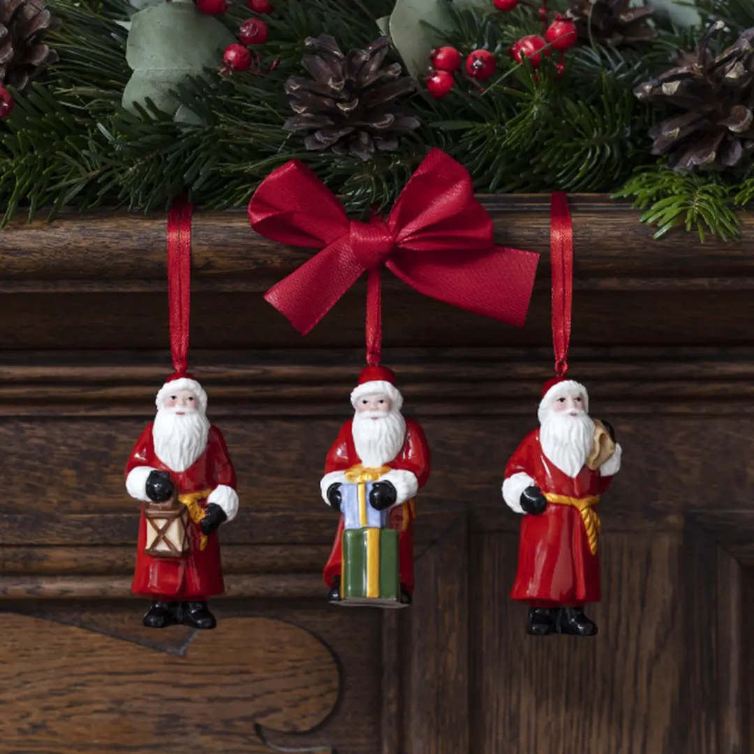 Villeroy & Boch Nostalgic Ornaments Kerstman 3 Stuks - afbeelding 2 van 3