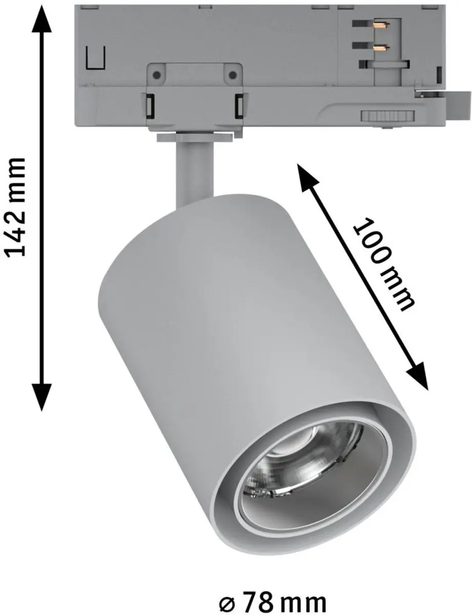 Paulmann ProRail3 LED-railspot Kratos 50° 3100lm - afbeelding 5 van 6
