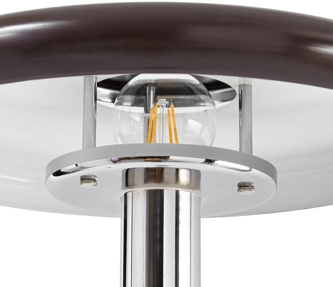 Lindby Branford vloerlamp bruin chroom - afbeelding 6 van 6