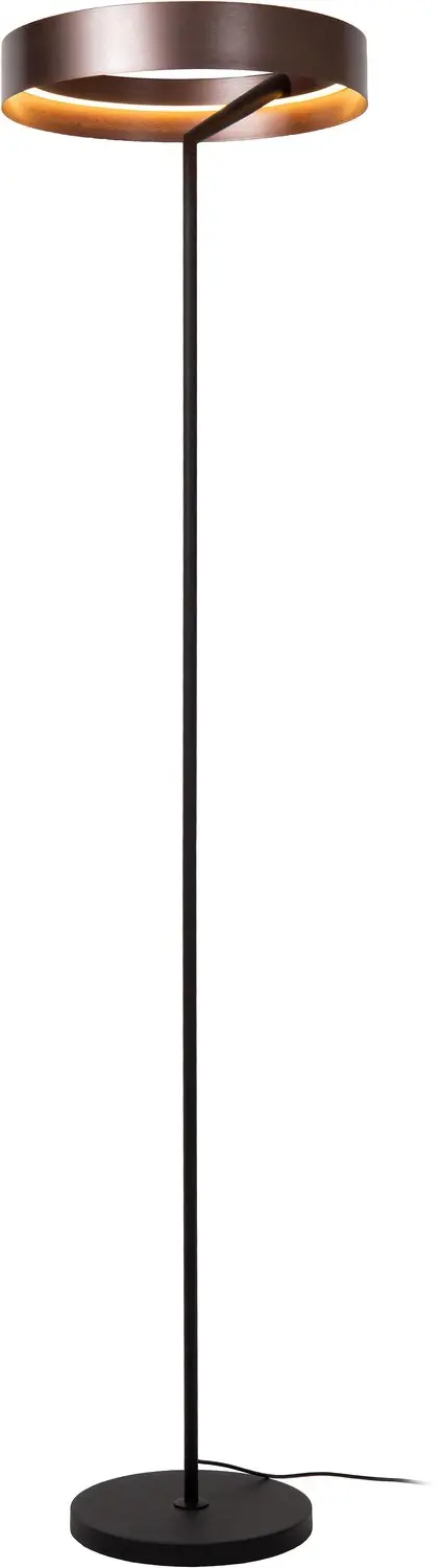 Lucide Leonard Vloerlamp Ø40cm Koffie