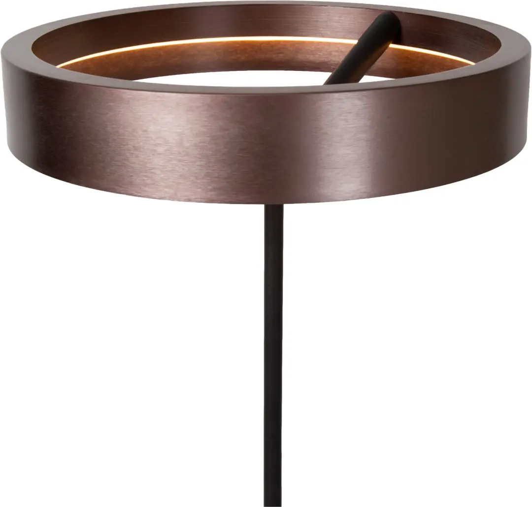 Lucide Leonard Vloerlamp Ø40cm Koffie - afbeelding 6 van 6