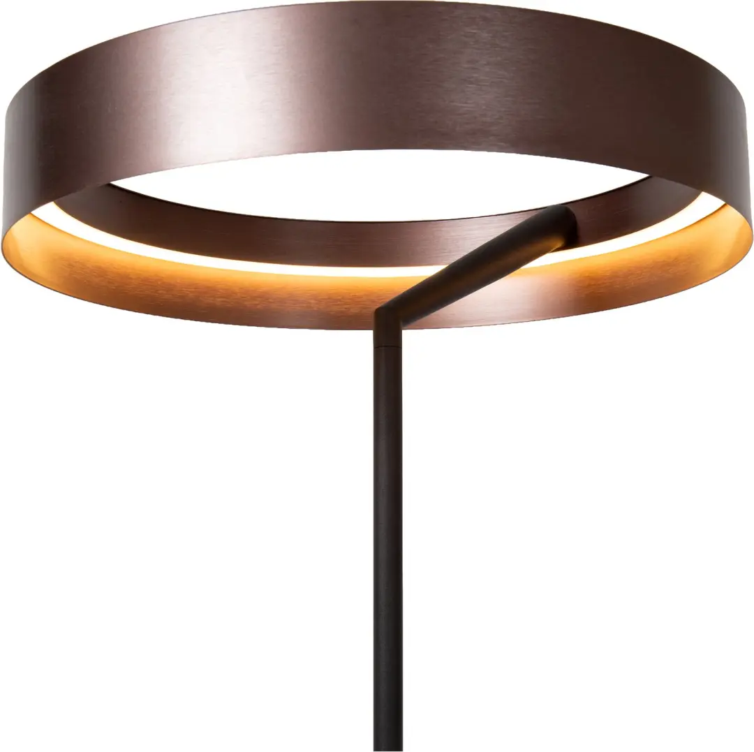 Lucide Leonard Vloerlamp Ø40cm Koffie - afbeelding 5 van 6
